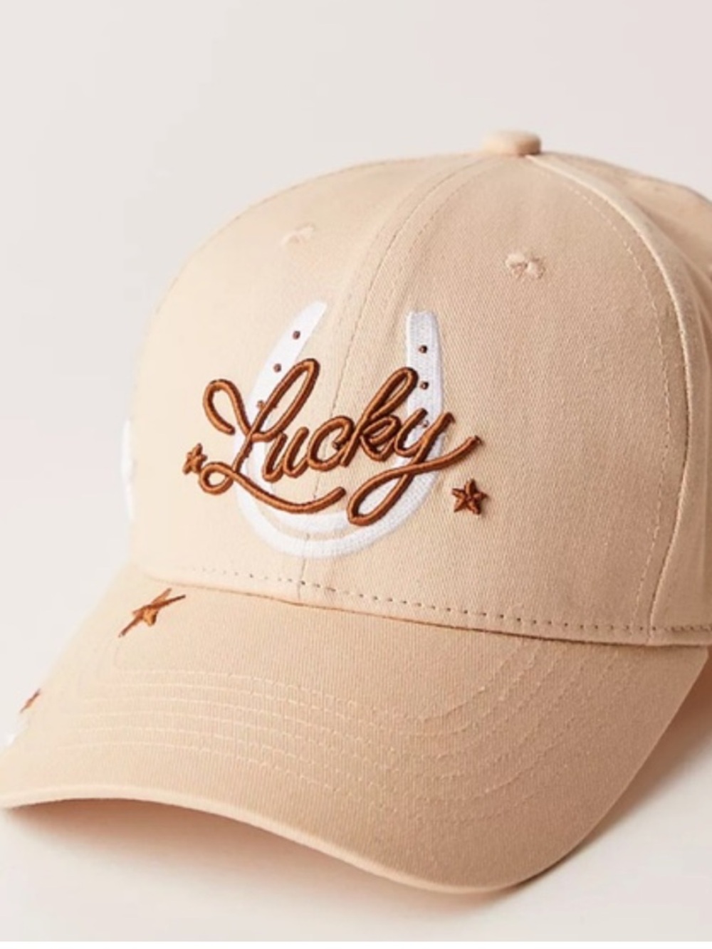 Free People Lucky Luck Baseball Cap NWT